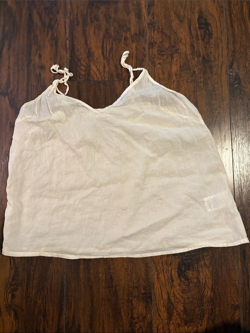 Velvet by Graham and Spencer Cream V-Neck Camisole adjustable spaghetti strap